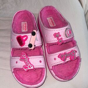 CROCS Kids Pink Barbie Slippers
